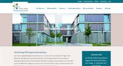 Desktop Screenshot of annahaaghaus.de